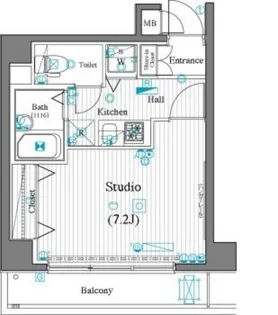 1Kの間取り画像