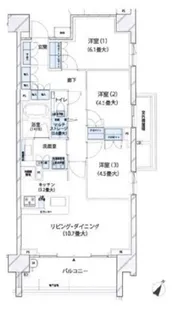 ブランズシティ久が原【2階】の間取り