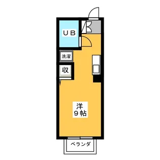 1Rの間取り画像