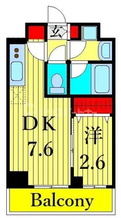 CREATIF日暮里【4階】の間取り