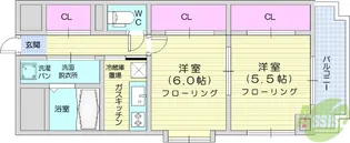 ロイヤルヒルズ泉中央【2階】の間取り