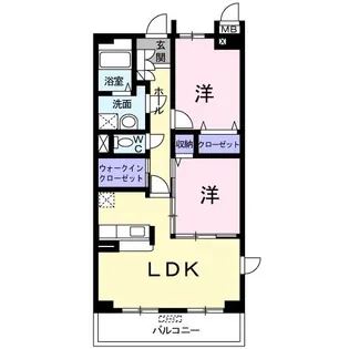 千葉県柏市高田【マンション】の間取り