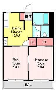フラワーハイツ【2階】の間取り