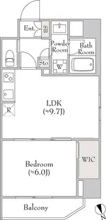 ルミークアン北上野 100【2階】の間取り