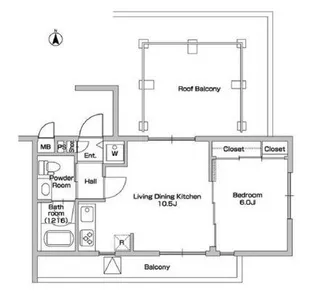 フェルトバーンハウス新江古田【4階】の間取り