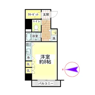 S-FORT桜山【8階】の間取り