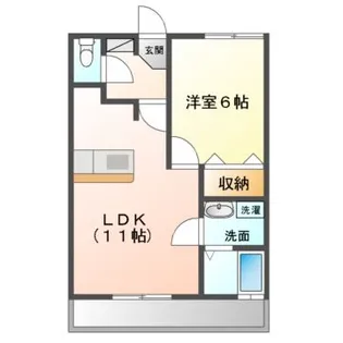 エーデルハイム【1階】の間取り