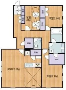 凛樹Foresta (リンジュフォレスタ)【2階】の間取り