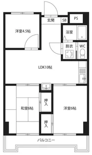 スカイステージ川内【2階】の間取り