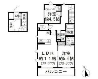 小日向テラスハウス【2階】の間取り