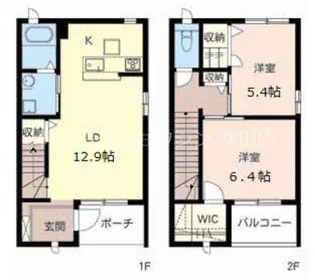 グリーンハイツ南清和園【1階】の間取り