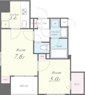 AVENIR東麻布【2階】の間取り