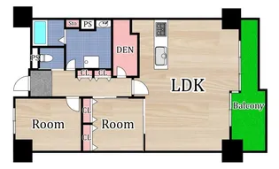 グリーンビュー鶴見一号棟【11階】の間取り