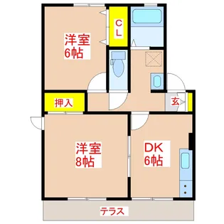 セジュール潤【1階】の間取り