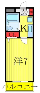 グリーンヒルハイツ7【2階】の間取り