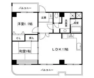 シティアリーナ阿波座西【9階】の間取り