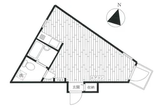 ヴェリテ東松原【4階】の間取り