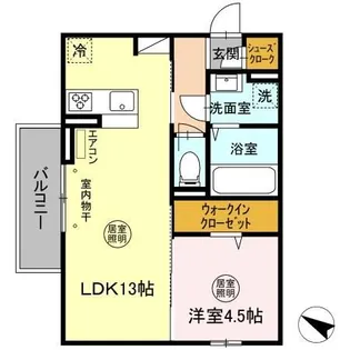 ウエスト・パーク B【2階】の間取り