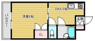 サンテラス初生【3階】の間取り