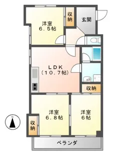 パークロイヤル宮山【2階】の間取り