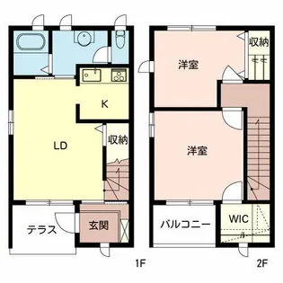 コーラル篠Aの間取り
