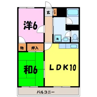 ハニーハイム【2階】の間取り