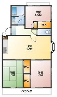 メゾンファミーユ【3階】の間取り