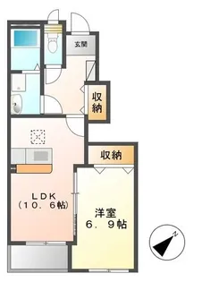 グレイスヴィラ ヒダカII【1階】の間取り