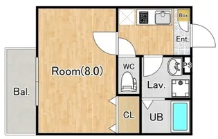 ジーメゾン新所沢モデラート【1階】の間取り