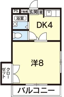 カレッジハイツ住吉【2階】の間取り