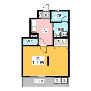 パルス東町【1階】の間取り