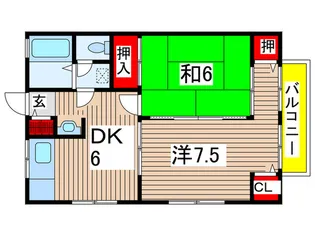 中島ハイツ【2階】の間取り