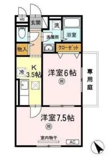 プレミール【1階】の間取り