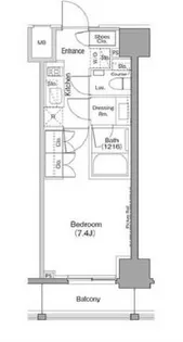 ザ・パークハビオ巣鴨【7階】の間取り
