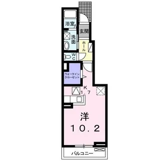 ベルソレイユ参番館【1階】の間取り