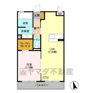 ジュールフェリエ【3階】の間取り