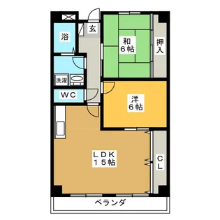 ノーザンピア【3階】の間取り