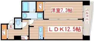 プログレ河原町【4階】の間取り