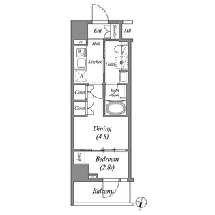 ARKMARK志茂Sta.【3階】の間取り