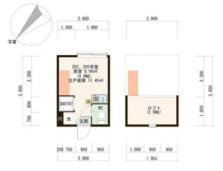 Apollo 大山西【2階】の間取り