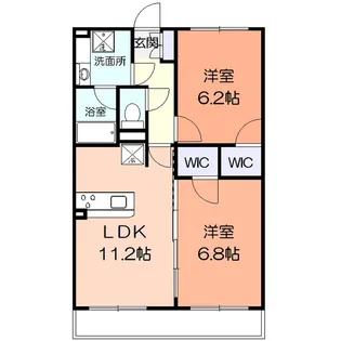エトワール【5階】の間取り