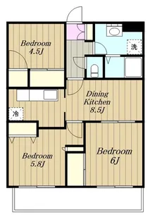 グレースさがみ野【1階】の間取り