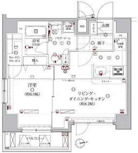 レアライズ浅草【8階】の間取り