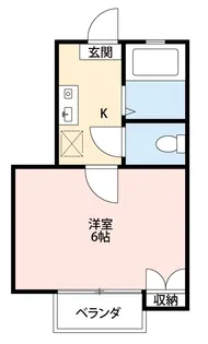 ファミール仲村D【1階】の間取り