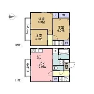 Brugge【1階】の間取り