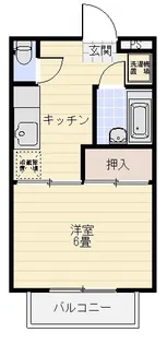 フェリース中村【1階】の間取り