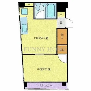 KMビル上北沢【4階】の間取り