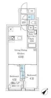 Aglaia千石【1階】の間取り