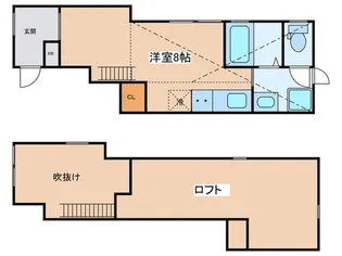 ポルタ・アズーリ【1階】の間取り