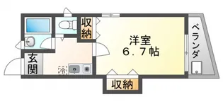 ハイツ大林【1階】の間取り